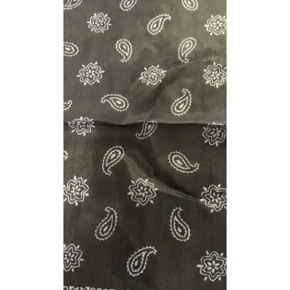 ROBERT TALBOTT Fine Silk Scarf Printed in Italy  - Blue - Semi Sheer